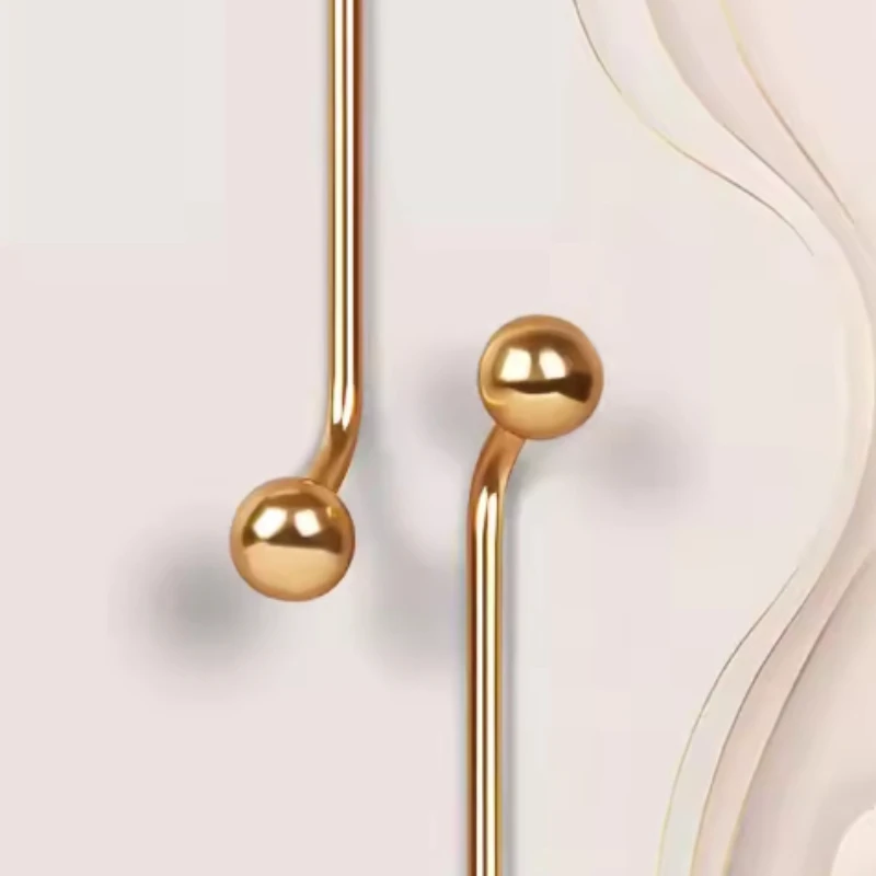 Cabinet Door Long Handles Wardrobe Drawer High-end French Modern Minimalist Gold Silver Knob and Handles for Hardware Furniture