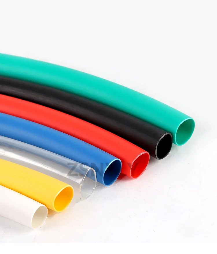 10 METER/LOT BLACK 1/2/3/4/5/6/8/10/10/12/14/16/18/20mm Heat Shrink Tubing Tube kit Insulation Tubing Wire Cable