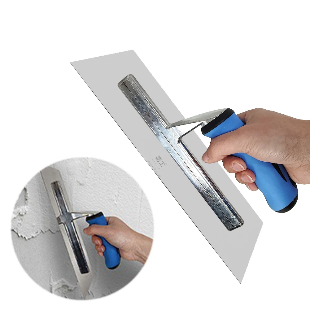 Stainless Steel Concrete Finishing Float Trowel Wall Plastering Skimming Trowel Finishing Masonry Trowel Building Drywall Tools