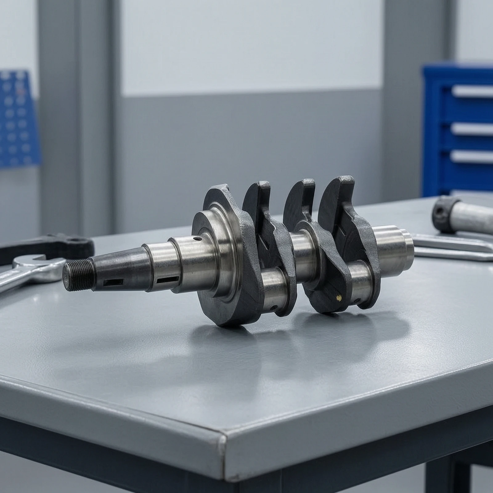 Engine Crankshaft Assembly Machined Marine Shaft Outboard Hardware Reliable Fit for Power Equipment Type 25