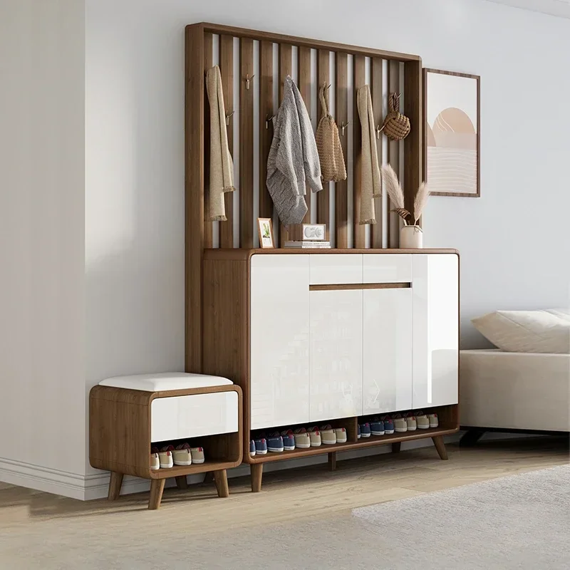 Ritating Nordic Shoe Cabinets Organizer Storage Modern Multilayer Shoe Rack Wood Luxury Gabinetes De Sapatos Home Furniture
