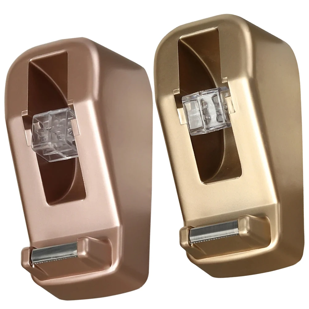 2Pcs Tape Seal Adhesive Portable Holder Small Dispenser Desk Washi Reusable Practical Lightweight Sticker