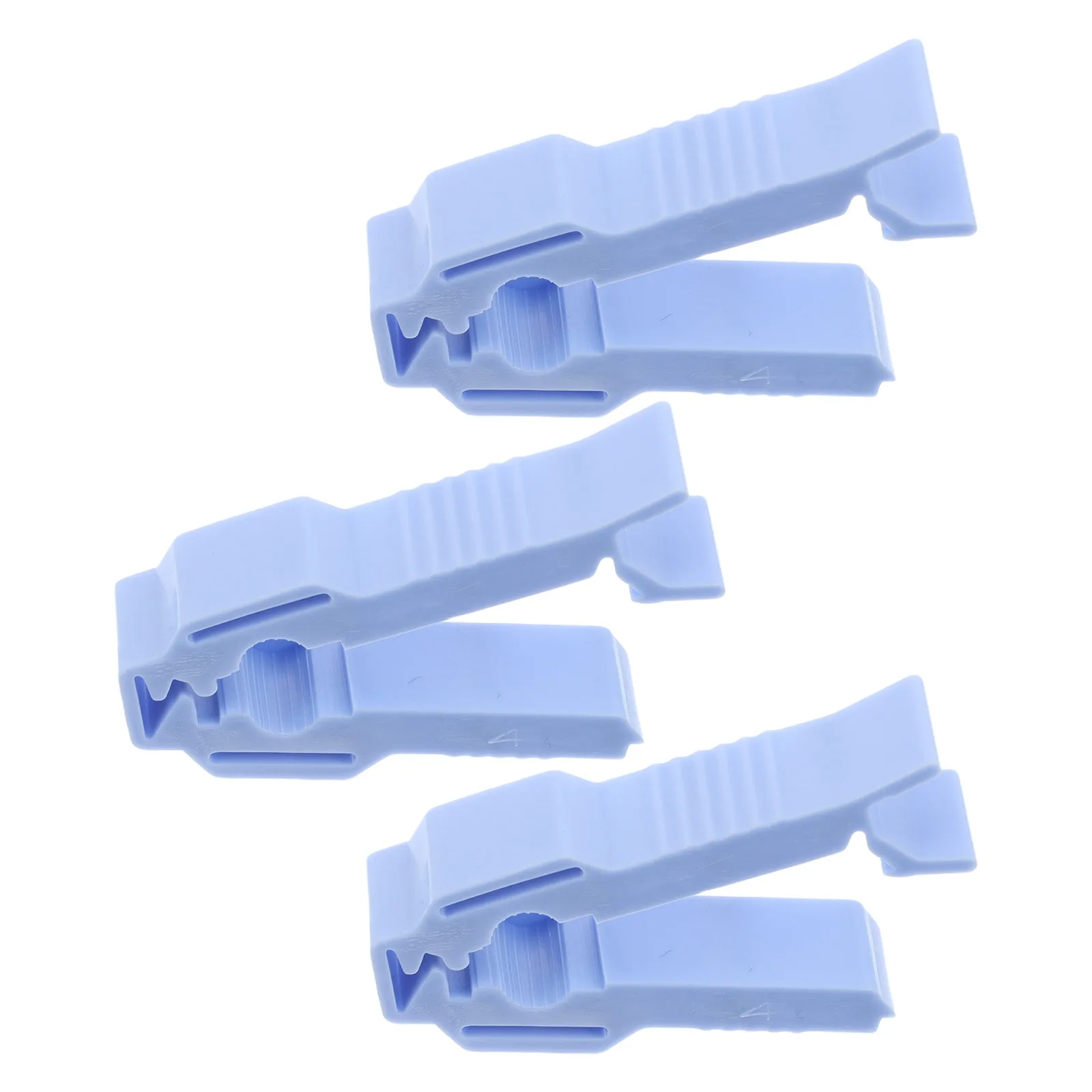 

3 Pcs Peritoneal Dialysis Tube Clamps Catheter Plugs Foley Pipe Colostomy Clips Liquid Regulation