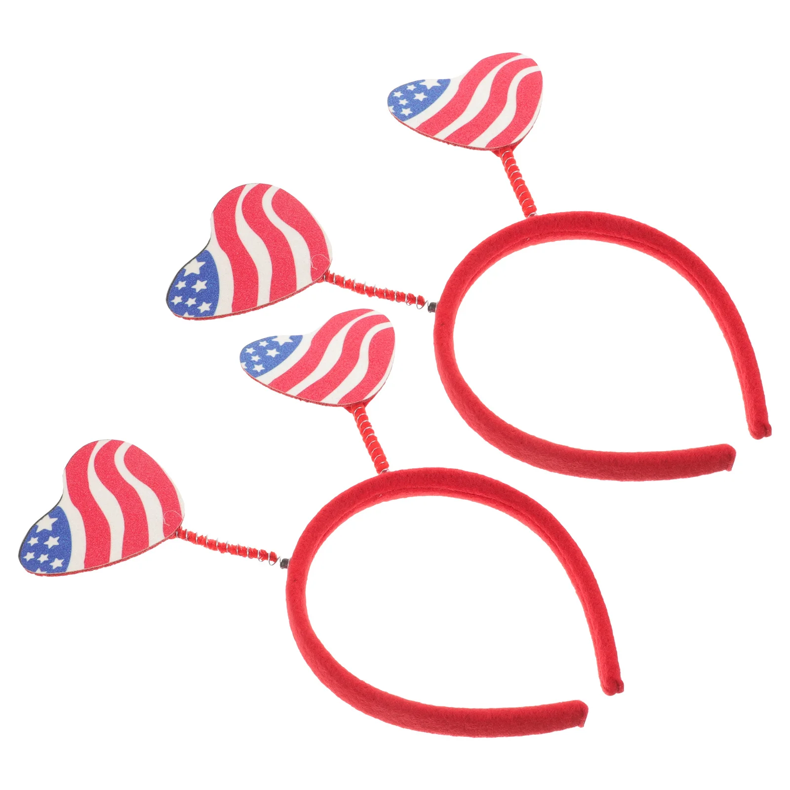 2 قطعة 4th من يوليو العصابات الشعر يوم الاستقلال الزخرفية Headbands حزب الشعر الأطواق مهرجان لوازم 4th من يوليو العصابات الشعر