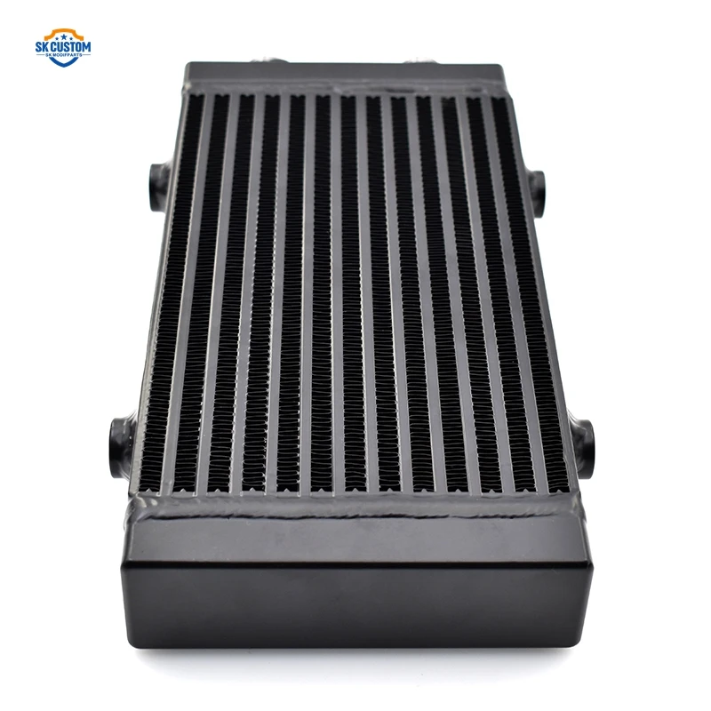 유니버설 AN10 7/8-14 UNF 알루미늄 소형 듀얼 패스 바 앤 플레이트 오일 쿨러 열교환기