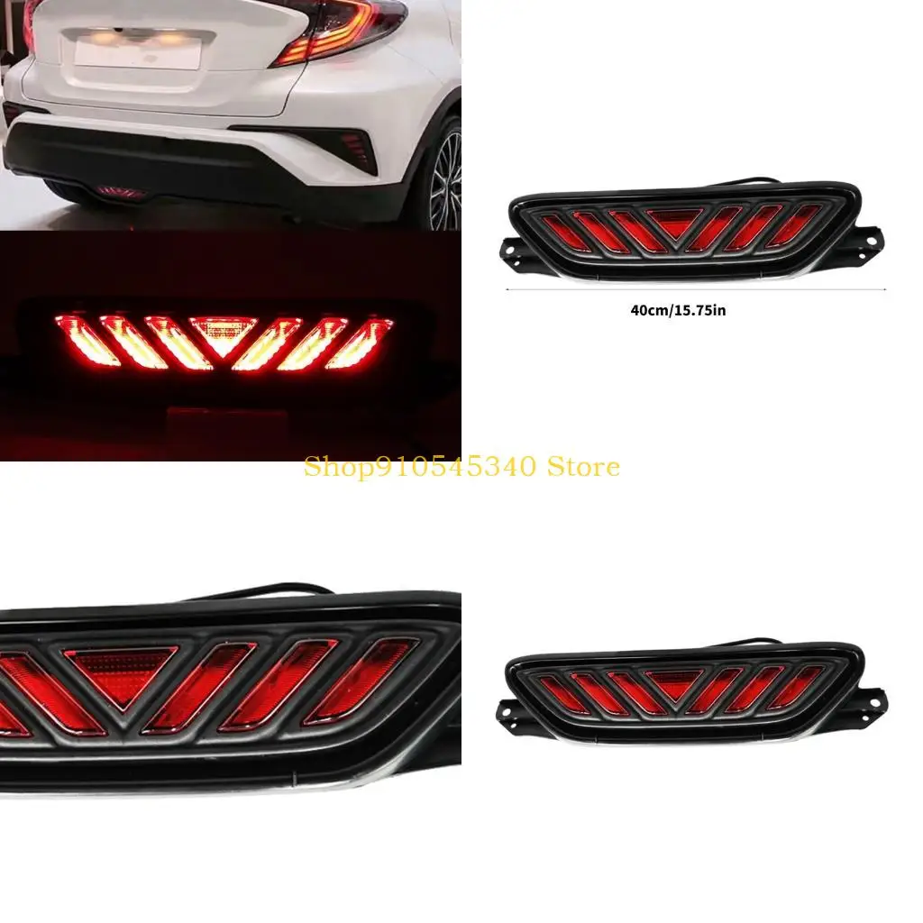 U2JA Rear Light Assembly with Vehicle Housing, Wire Lead Connection, Black Housing, and Red Lens for Rear Bumper Running Brake