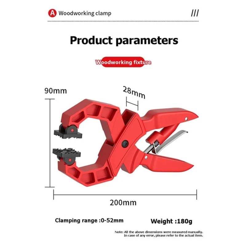 [NEW!A08R】 Heavy Duty Woodworking Clamp Enduring Wood Fixing Tools Carpentry Clip Carpenter Tool Jaw Opening Clamps