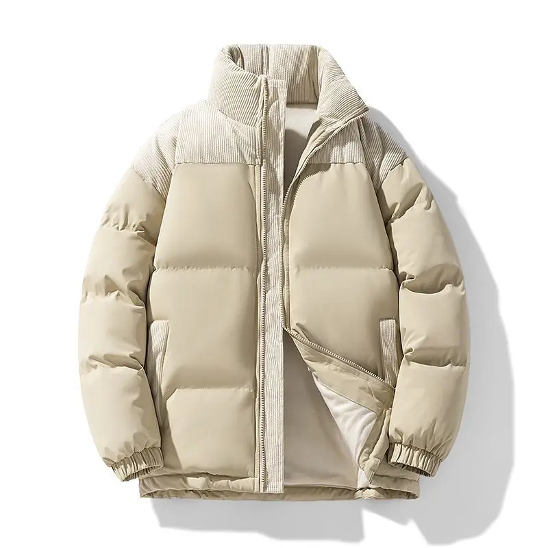 New 2026 winter men's and women's stand-up collar couple bread casual loose and thickened warm jackets cotton-padded clothes