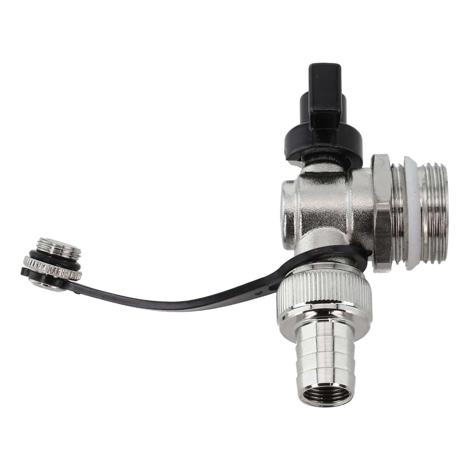 G1 DN25 Brass Heating Valve Residential And Commercial Use Solid Brass Material Versatile Plumbing Application