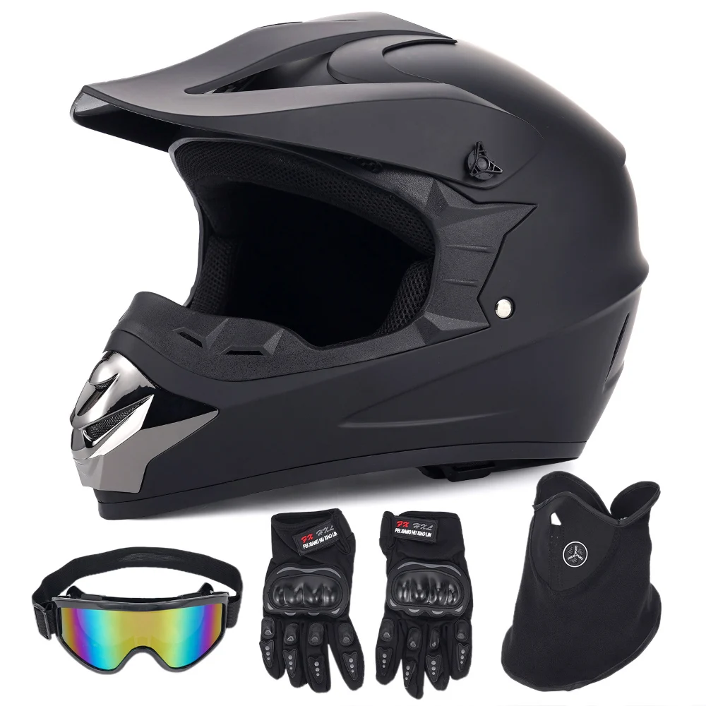 خوذة دراجة نارية للطرق الوعرة، - مراجعة Off Road Motocross Helmet Goggles Set وسعره