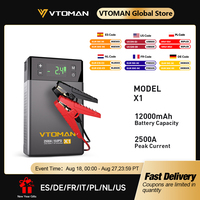 VTOMAN Car Jump Starter Portable Power Bank with Air Compressor 150 PSI Car Starting Device for Petrol Diesel 8.5L/6.0L