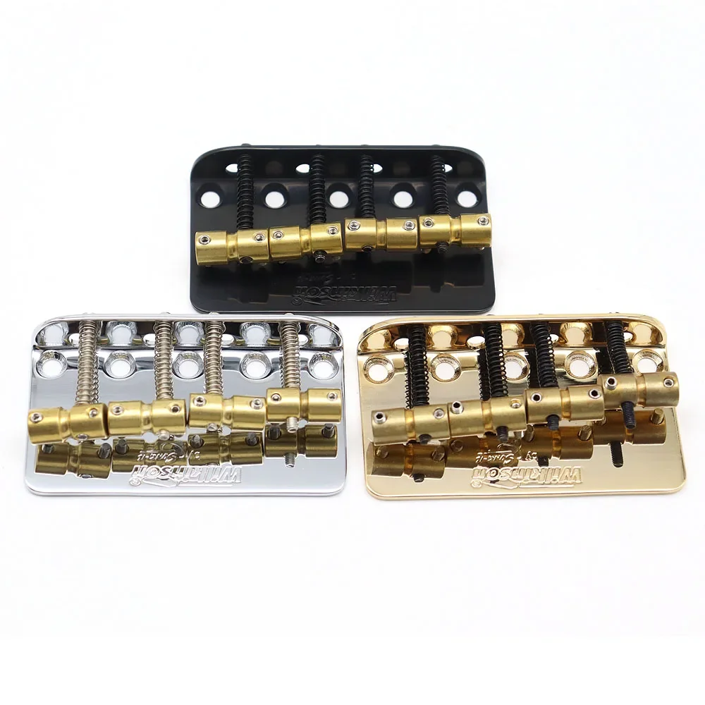 

Guitar Bridge 4 String Bass Bridge Brass Saddles Steel Plate for TL Electric Guitar Wilkinson WBBC