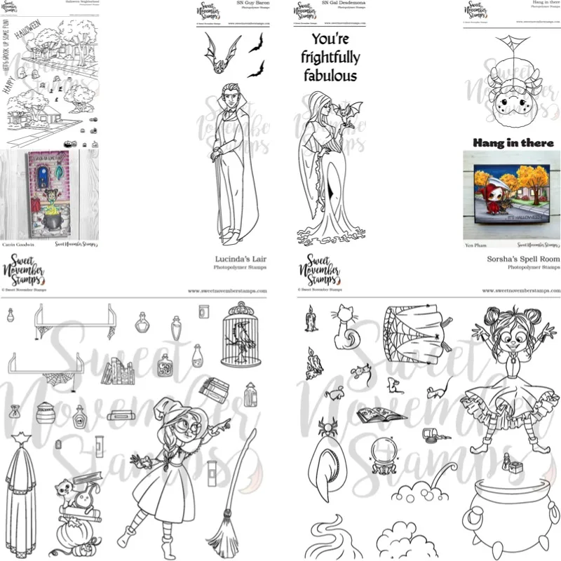 Broom Birdcage Spider Web Bookshelf Clear Silicone Stamps 2026 New DIY Die Molds Scrap Booking Paper Making Cuts Crafts Big