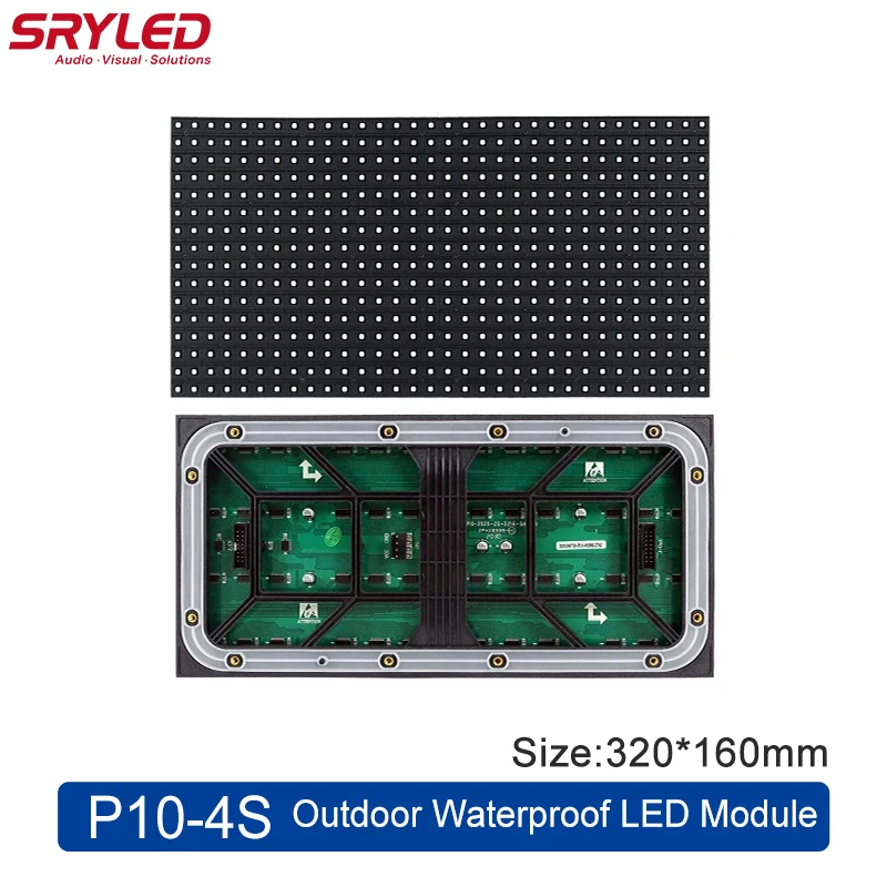 

LED Matrix Panel P10-4S RGB Outdoor 320×160mm Full Color SMD3535 For Shopping Mall Advertising Board P3 P4 P5 LED Screen Module