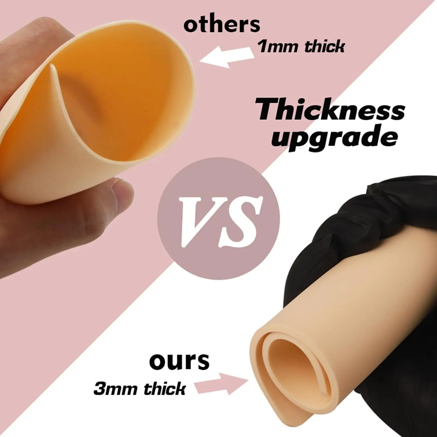 10/8/5/3/1pcs Tattoo Practice Skin 3MM silicone fake skin Double sided permanent makeup training supplies Tattoo accessories