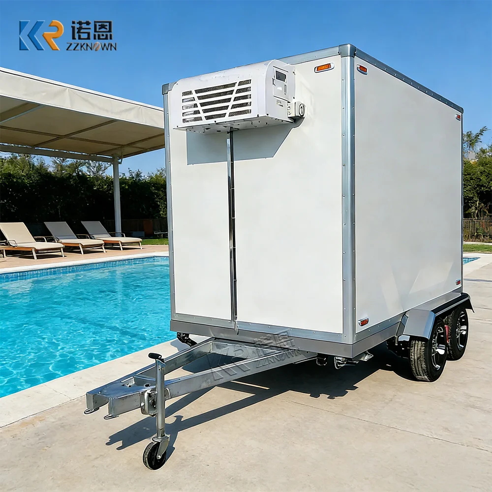 Heavy Duty Refrigerated Truck Modular Cold Storage Food Grade Reefer Trailer Portable Food Refrigerated Trailer For Sale