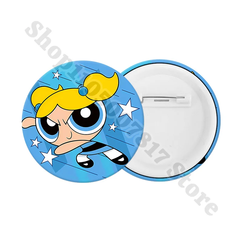 Broches Kawaii de las Chicas Superpoderosas, Lindos Accesorios Decorativos para Mochilas y Bolsos, Pin Creativo de Anime, Regalo de Cumpleaños 2026