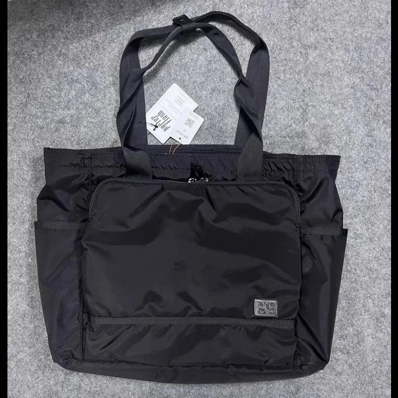 

Большая нейлоновая сумка-тоут, водонепроницаемая сумка через плечо со съемным чехлом, повседневная сумка для работы и путешествий для мужчин и женщин