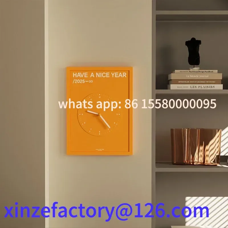 Personalizável novo 30x40cm simples relógio de parede moderno sala de estar decoração mudo led luxo silencioso