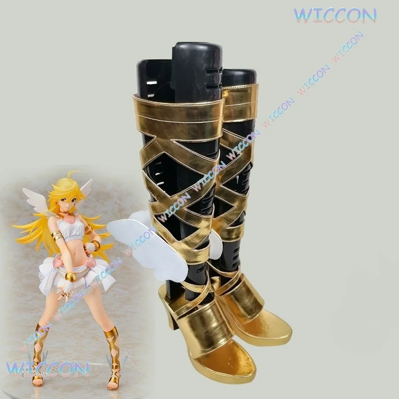 

Anime Panty Stocing Garterbelt New Angel Transformation Cosplay Shoes Boots Women Girls Sexy Cosplay Shoes Halloween Party Role
