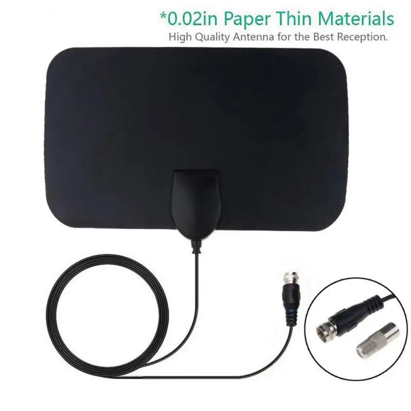 เสาอากาศทีวีดิจิตอล antena ในร่ม HDTV 1080P 4K สาย13ft DVB-T2 4K antena ช่องสัญญาณท้องถิ่น