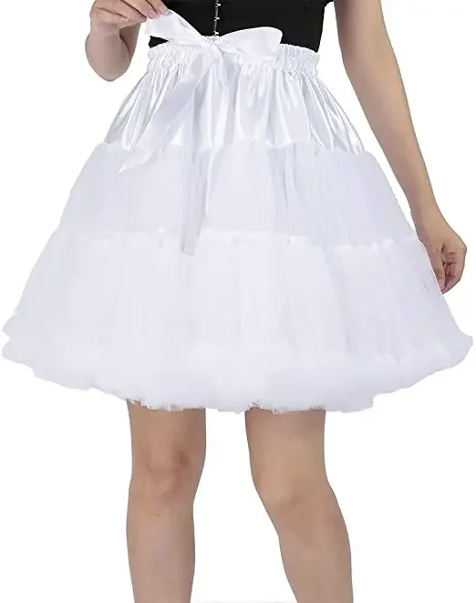 Women's Petticoat and Skirt Above Knee Underskirt Tutu Skirt