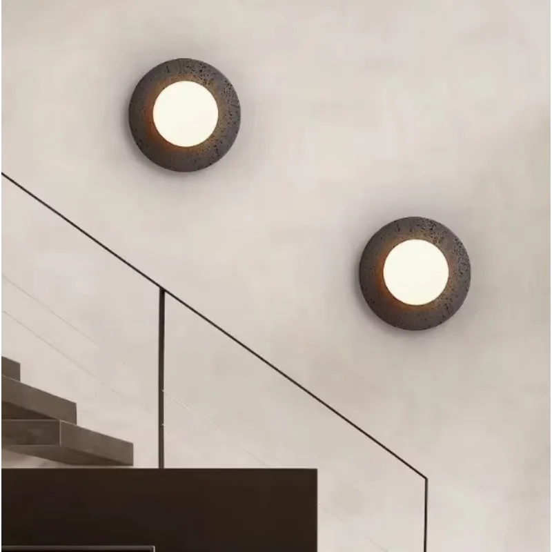 Black marble body with beautiful white textured glass shade, modern style dimmable