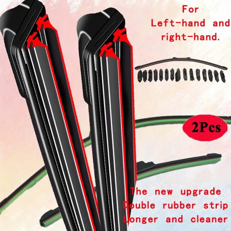 For Porsche 718 Boxster Cayman Spyder 982 Convertible Coupe 2016 2018 2019 2020 2021 2022 Double Rubber Windshield Wiper Blade