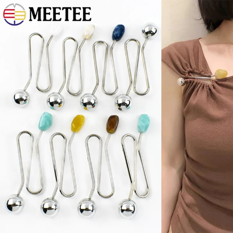 

1/2/5Pcs 10.5cm Metal Buckles S-shaped Collar Detachable Buckle Shirt Skirt Irregular Spiral Button Clothes Fastener Accessories