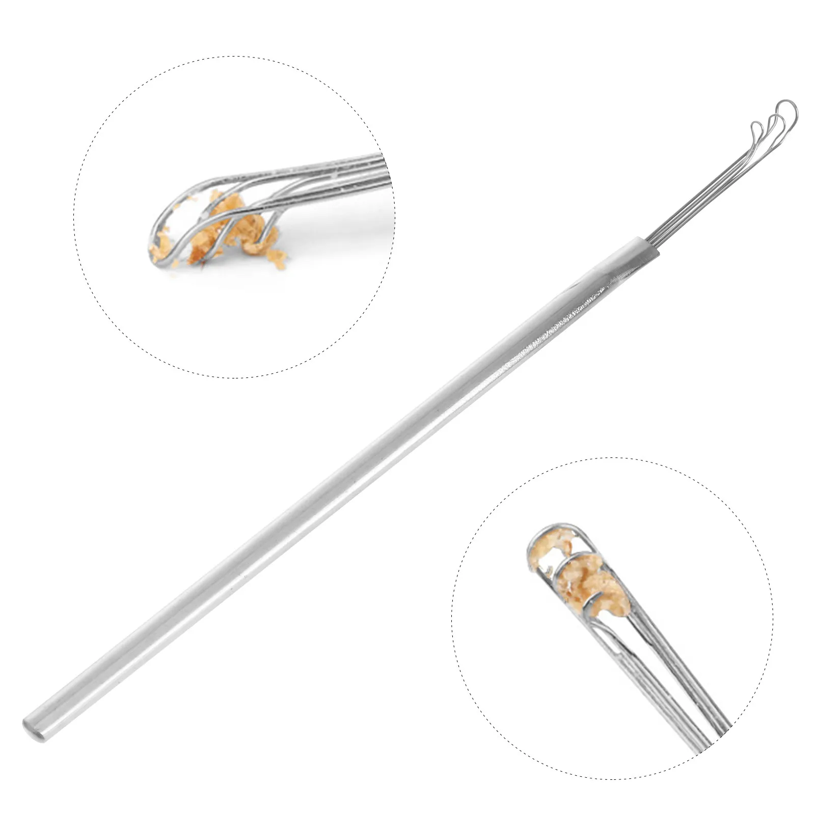 2Pcs Metal Ear Scoop Stainless Steel Skid Resistance Comfortable Ear Wax Removal Tools Portable Earpicks for Adults