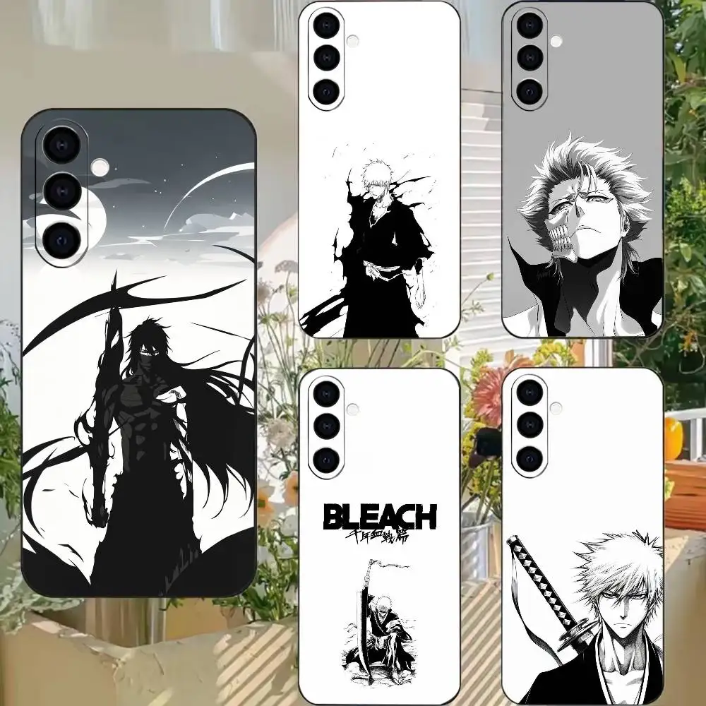 Classic Anime Bleach Cool  Phone Case For Samsung A72,A71,A72,A70,A53,A52,A51, Black Soft Cover TPU