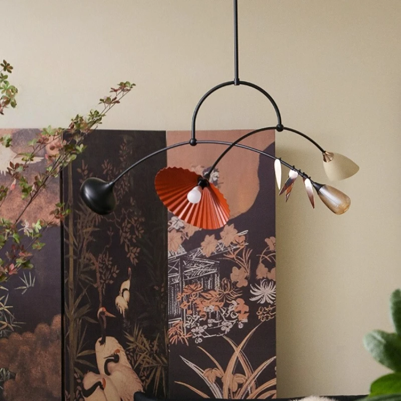 

Chandelier, living room, attic, French-style Chinese style, Song-style aesthetics, art space, atmosphere, branch-shaped new