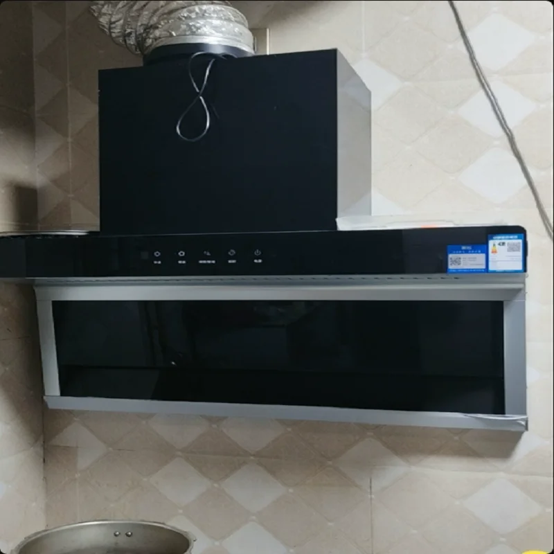 

220V Frestec Range Hood Kitchen Extractor Fan Strong Suction Top Side Wall Mounted BCB