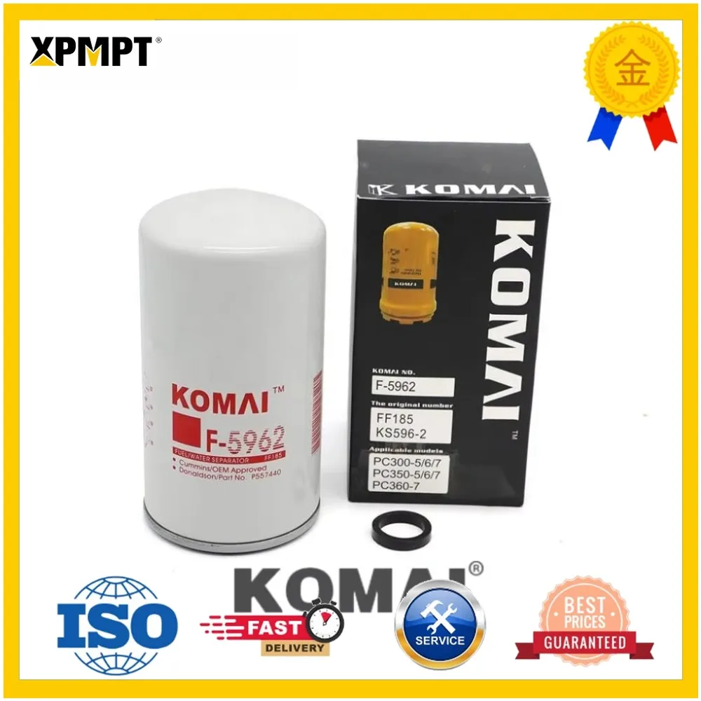 Compatible with Komatsu Sany Excavator Spin-on Fuel Filter 600-311-8290 60201219 1W8633 1P2299 1P-2299