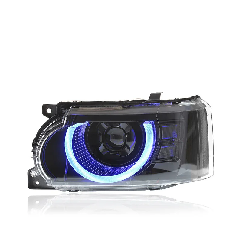 LED Lens Daytime Running Headlights in Defender Style for Range Rover Vogue 2010-2012 Headlight Assembly Retrofit