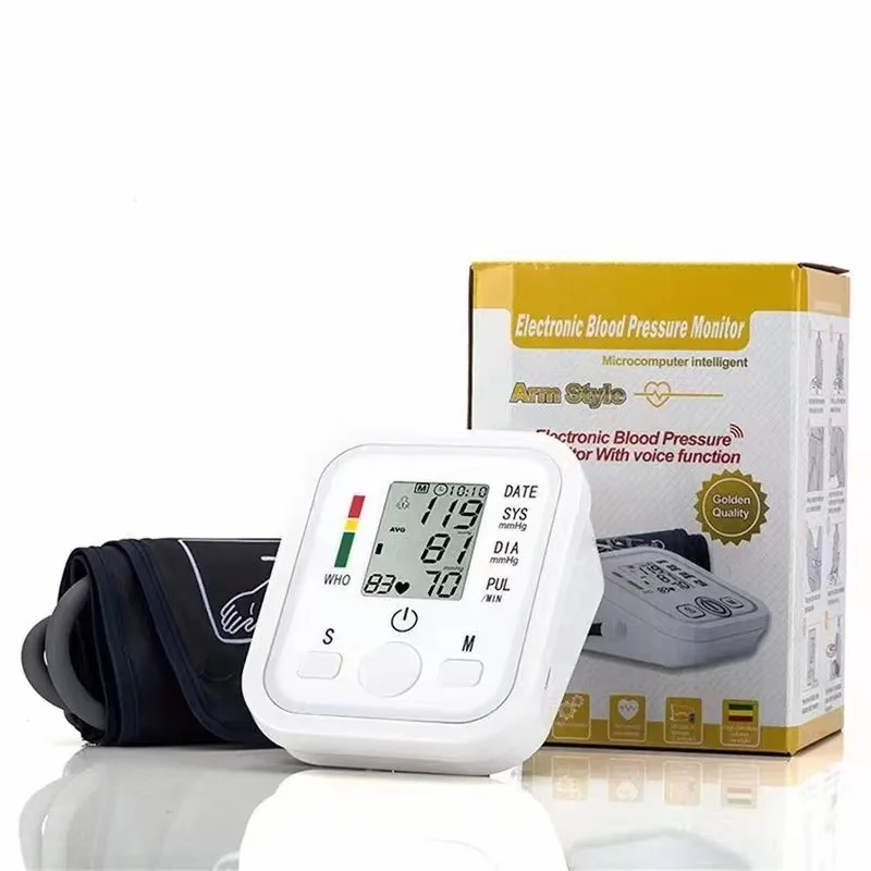 Blood Pressure Monitor Sphygmomanometer Bp Heart Rate Pulse Meter Automatic Arm Type Home Electronic Ce Digital