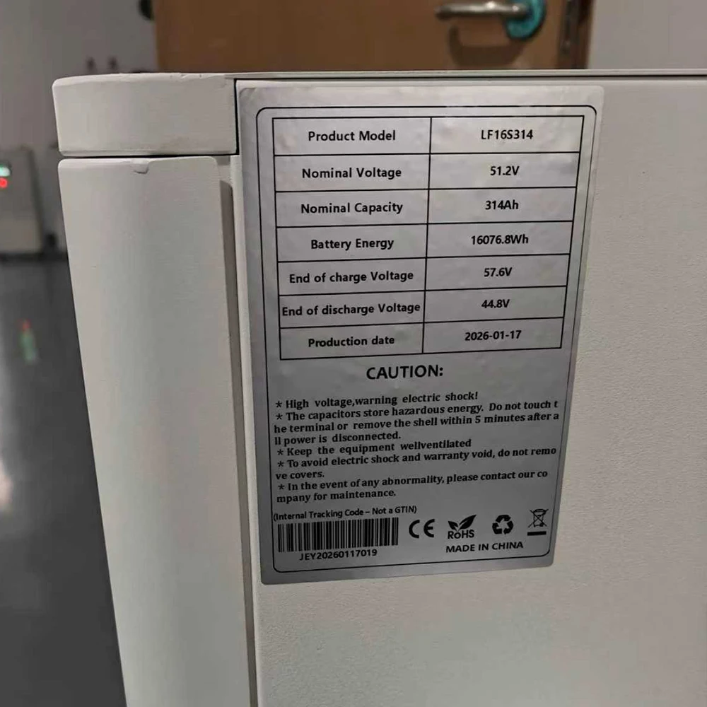 LiFePO4 48V 330Ah 17Kwh Battery PACK 51.2V  Lithium battery CATL314 Bluetooth 200A JK V19 BMS Solar Energy Storage Akku EU STOCK