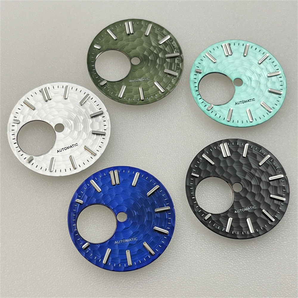 NH34 Dial 28.5MM Green Luminous Watch Dial for NH34 NH38 Movement Mechanical Watch Accessories