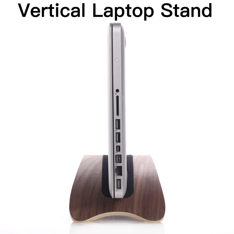 Soporte Vertical de madera para ordenador portátil, Base para Macbook Pro 2022, 13,3, 15,4, 16, 11,6 y 13,3 pulgadas