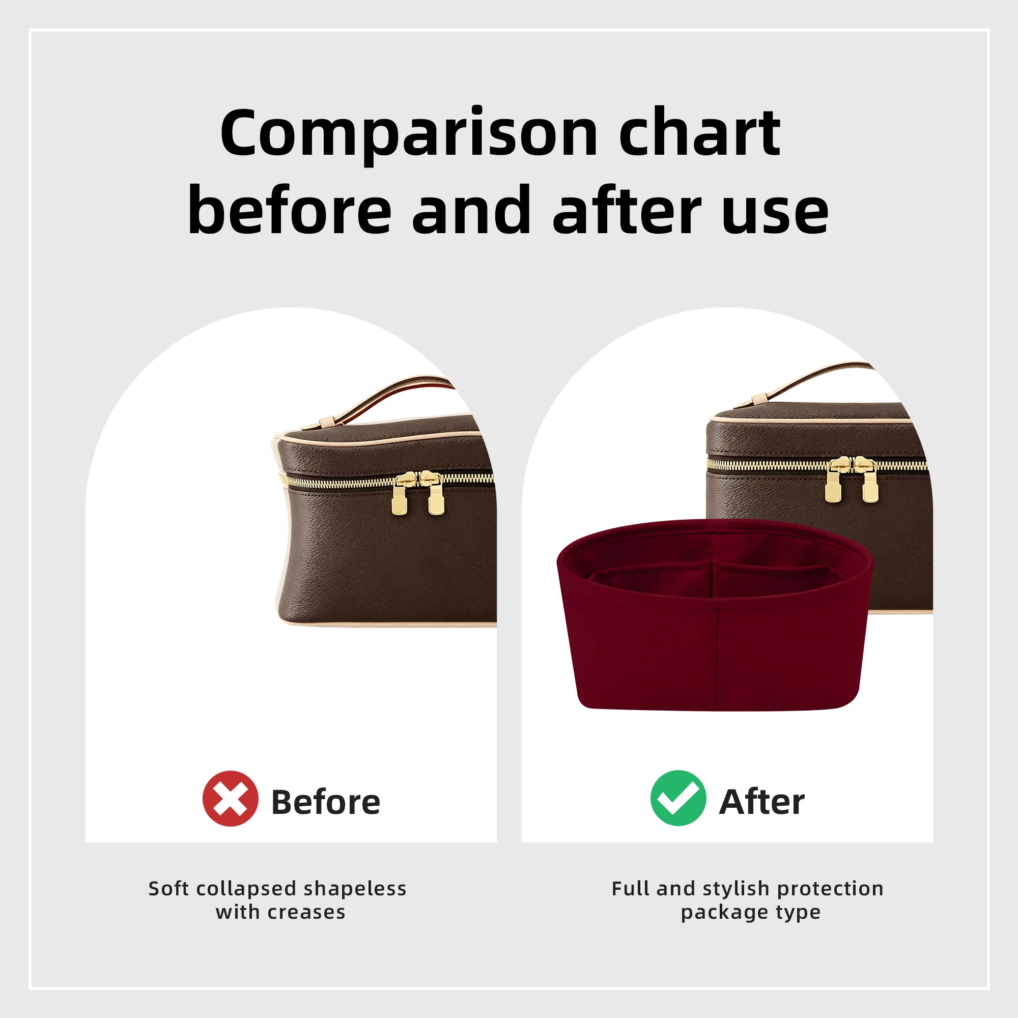 Organisateur de sac en soie DG - Luxury Bags Lv avis et prix