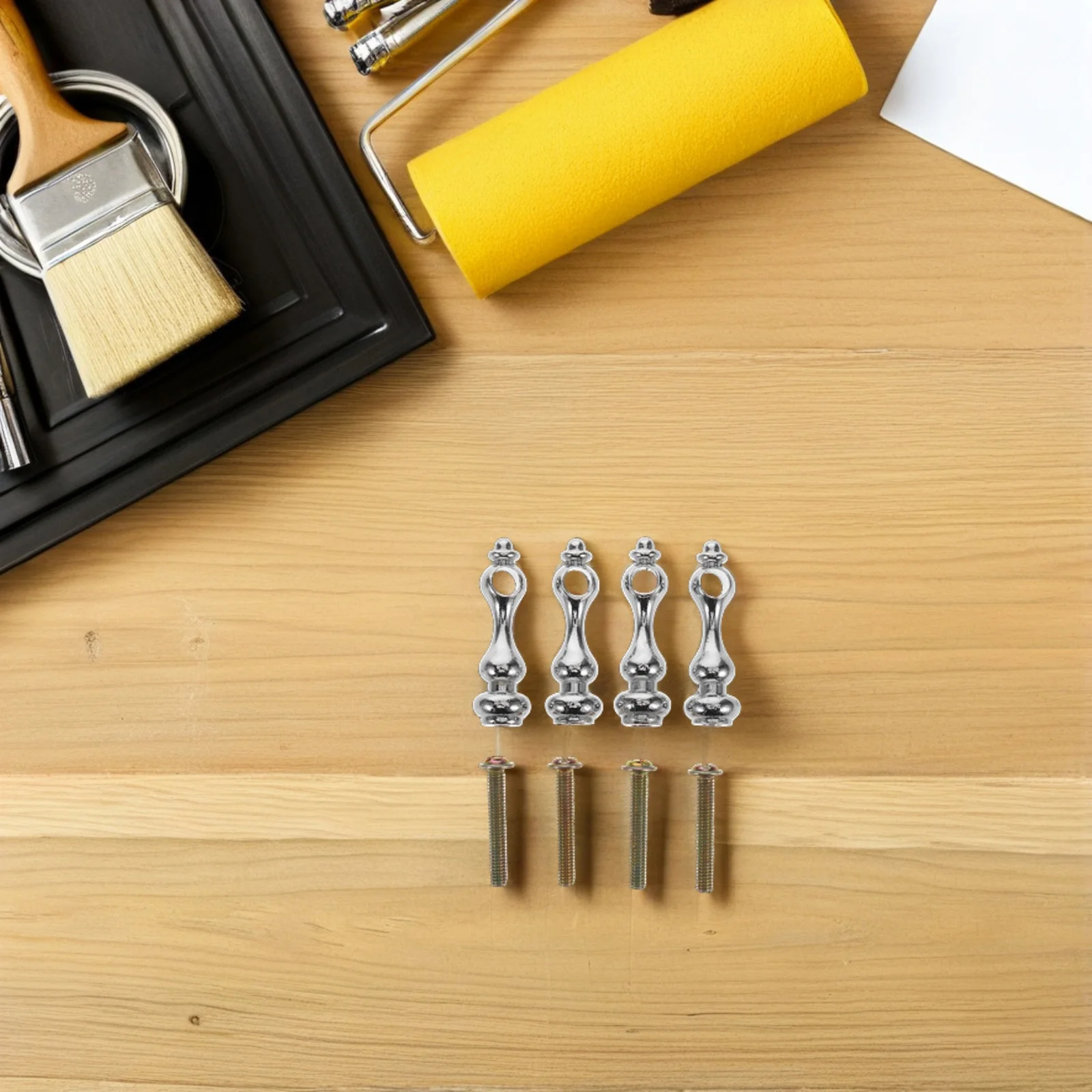 

4 Pcs Fence Accessories Metal Cap Furniture End Glass Railing Spindles Cabinet Hardware Stability Durability Easy for Furniture