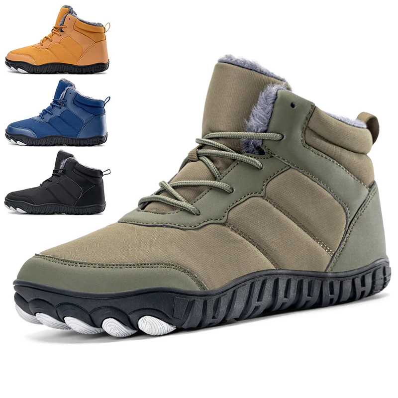 Winter Outdoor Boots for Men 2024 New Design Anti-slip Wear-resistant Hiking Shoes for Men Casual Snow Boots Ankle Botas Hombre