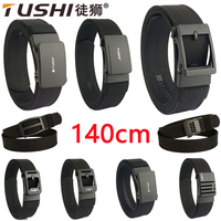 TUSHI Belt 140CM Metal Automatic Buckle Hard Tactical Belt Heavy Duty Thickened Military Belt For Men gun Belt Army Waistband