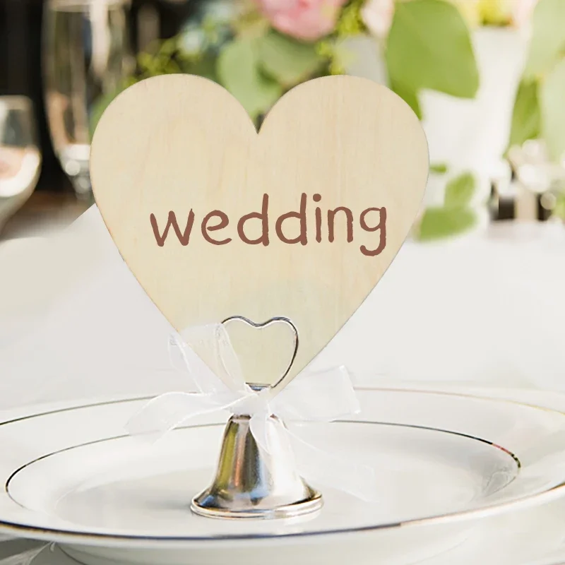 Hochzeit Liebe Herzform Holz Konfetti Blanko Herz Chips Valentinstag Dekoration Hochzeit Romantische Natürliche Bastelbedarf – Detail 5