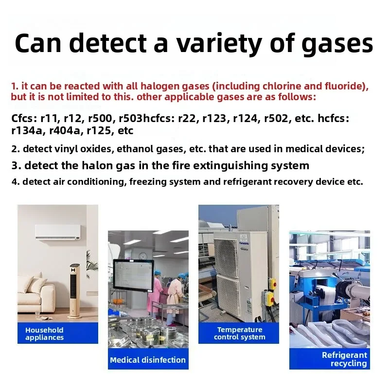 Air Conditioner Fluorine Leakage Detector Refrigerant Leak Picker Freon Refrigerant, Refrigerator Car Snow Micro-leak Detection