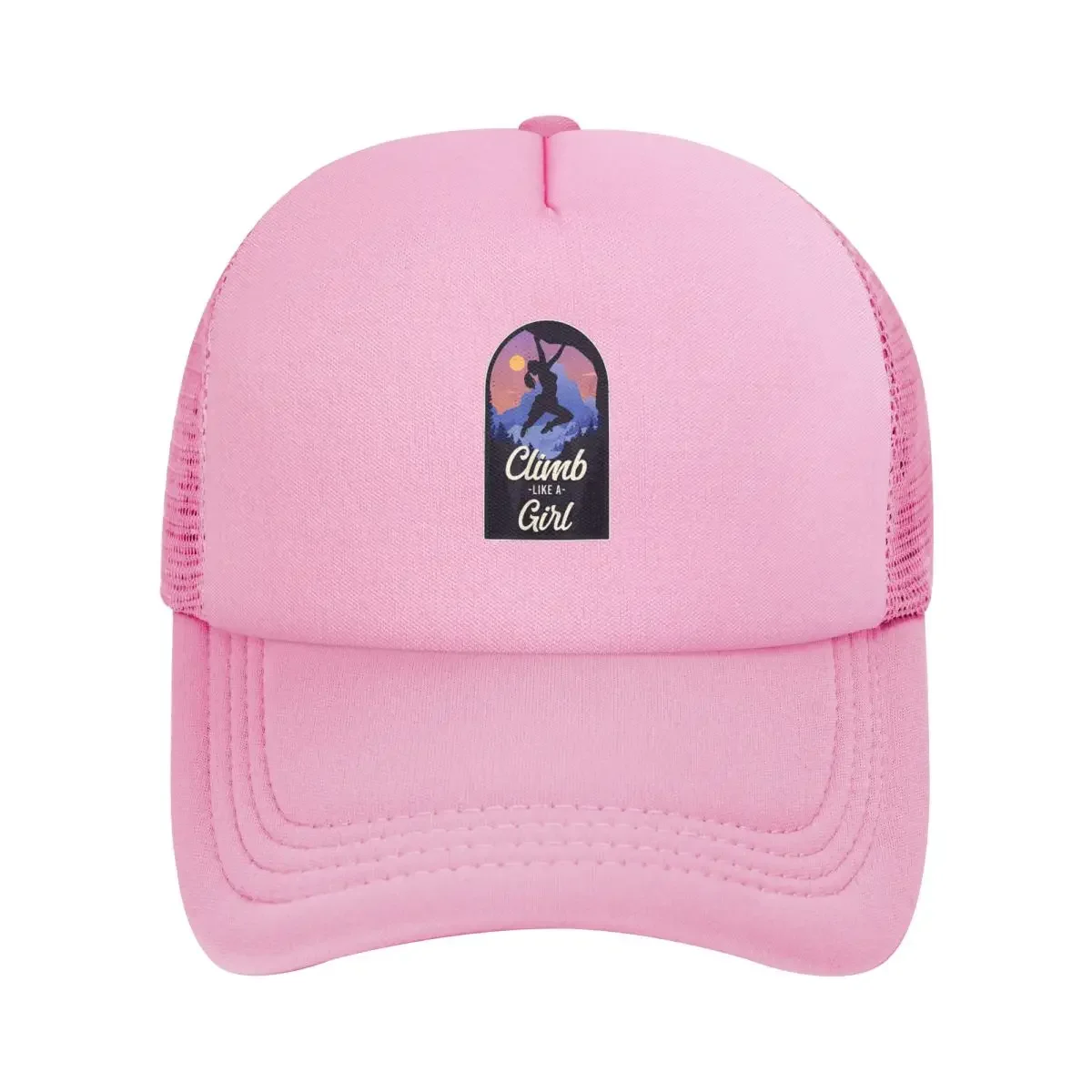 Escalada en roca escalador como una chica gorras de béisbol de malla Snapback gorras de béisbol transpirable Casual Casquette al aire libre Unisex