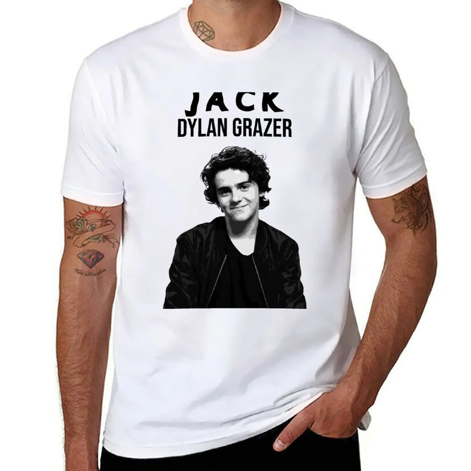 

Jack Dylan Grazer Retro T-Shirt man t shirt designer cotton t shirt pack T-Shirt