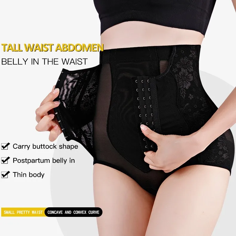 Flarixa 2 in 1 Waist Body Shaping Underwear Hip And Abdomen Seamless Body Shaping Clothes High Waist Postpartum Slimming Briefs