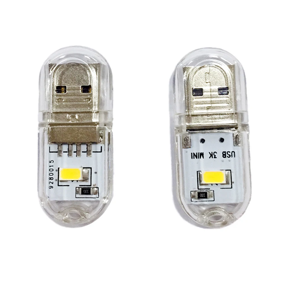 

USB Night Light Table Lamps Small 6pcs Portable Bulb Double Sided Lighting Lamp for Home Bedroom Camping Decor