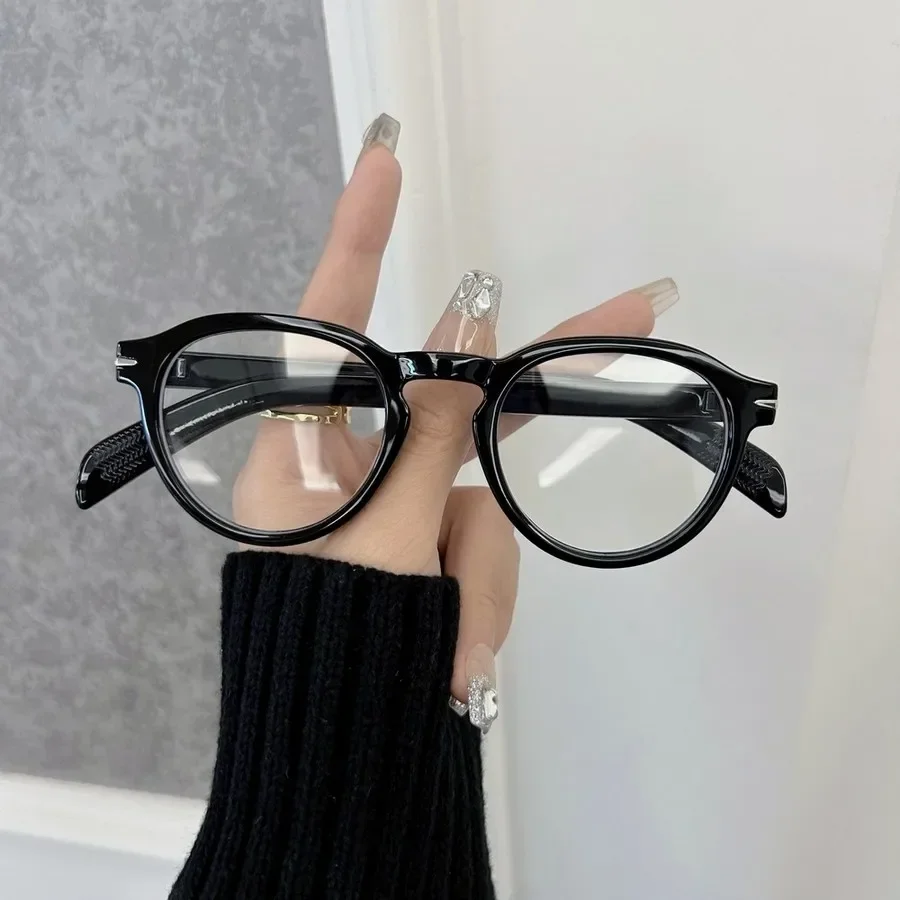 Fashion Cool Round Eyeglasses Frames Women Men Transparent Clear Brand Designer Optical Lovely Frame Oculos